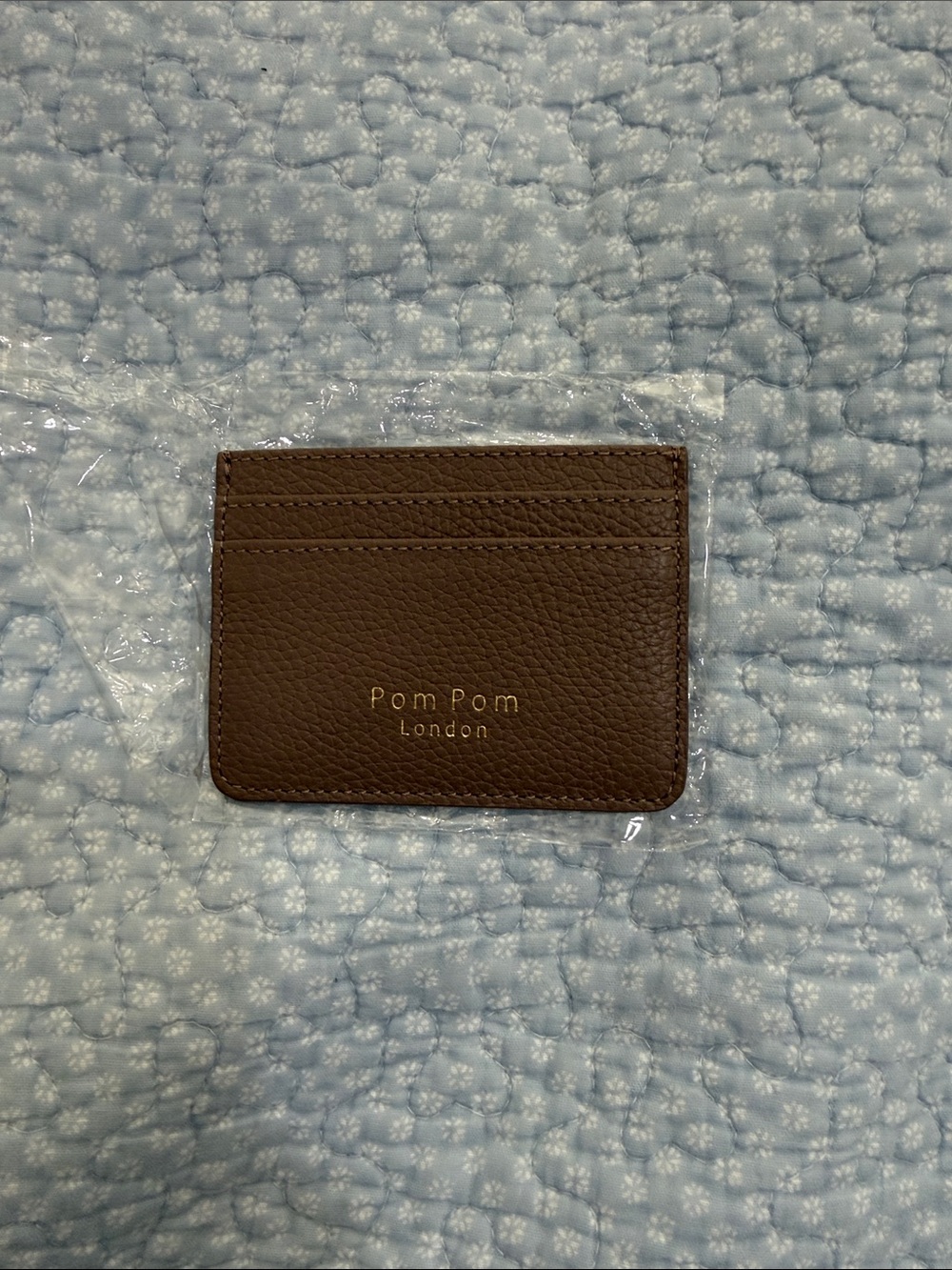 Pom Pom London Mocha Card Case